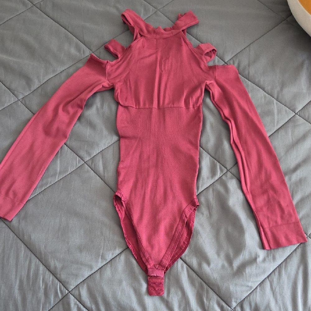 Stylish  Bodysuit in Rich Pink